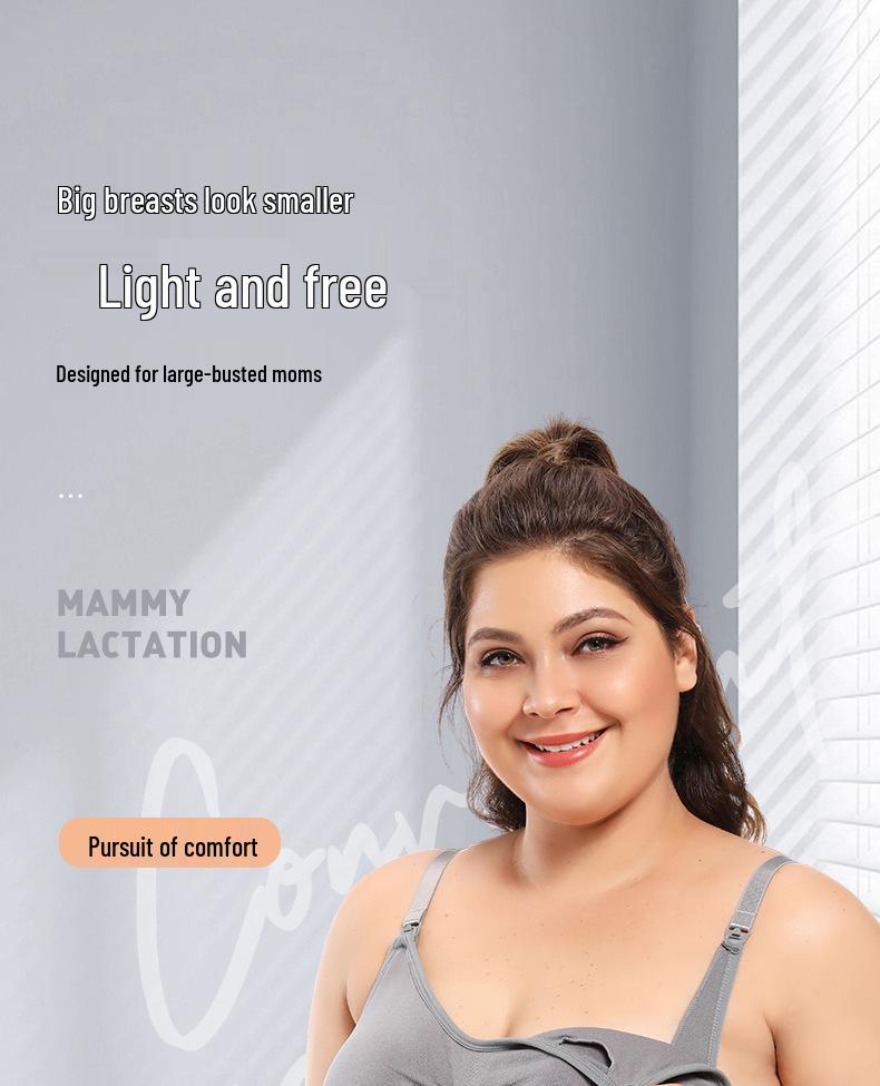 Avrupa Beden Ön Kapamalı Balensiz Hamile Push-Up Emzirme Sütyeni, Ayarlanabilir Sarkma Önleyici Besleme İç Çamaşırı