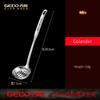 LFGB Certification 304 Stainless Steel Kitchen Soup Ladle and Colander Set Well Polished Hotpot Serving Spoon Cooking Tools