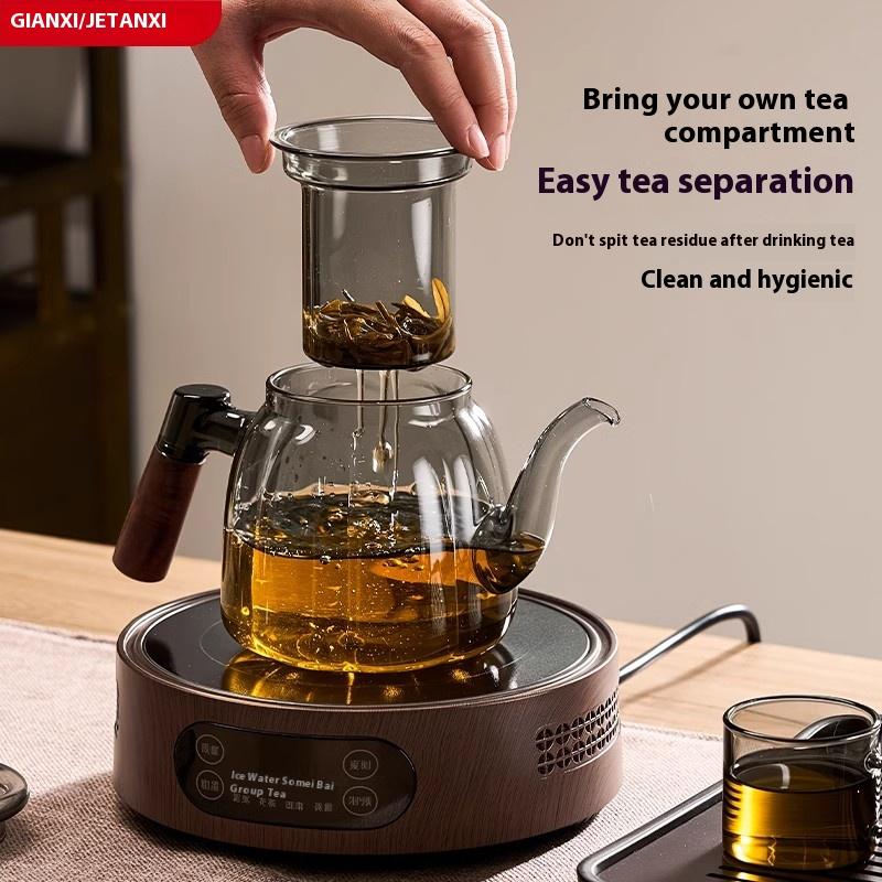 Gianxi Glass Teapot Type Teapot For Tea Making Home Stove High Temperature Resistant Glass Teapot Tea Brewing Kettle