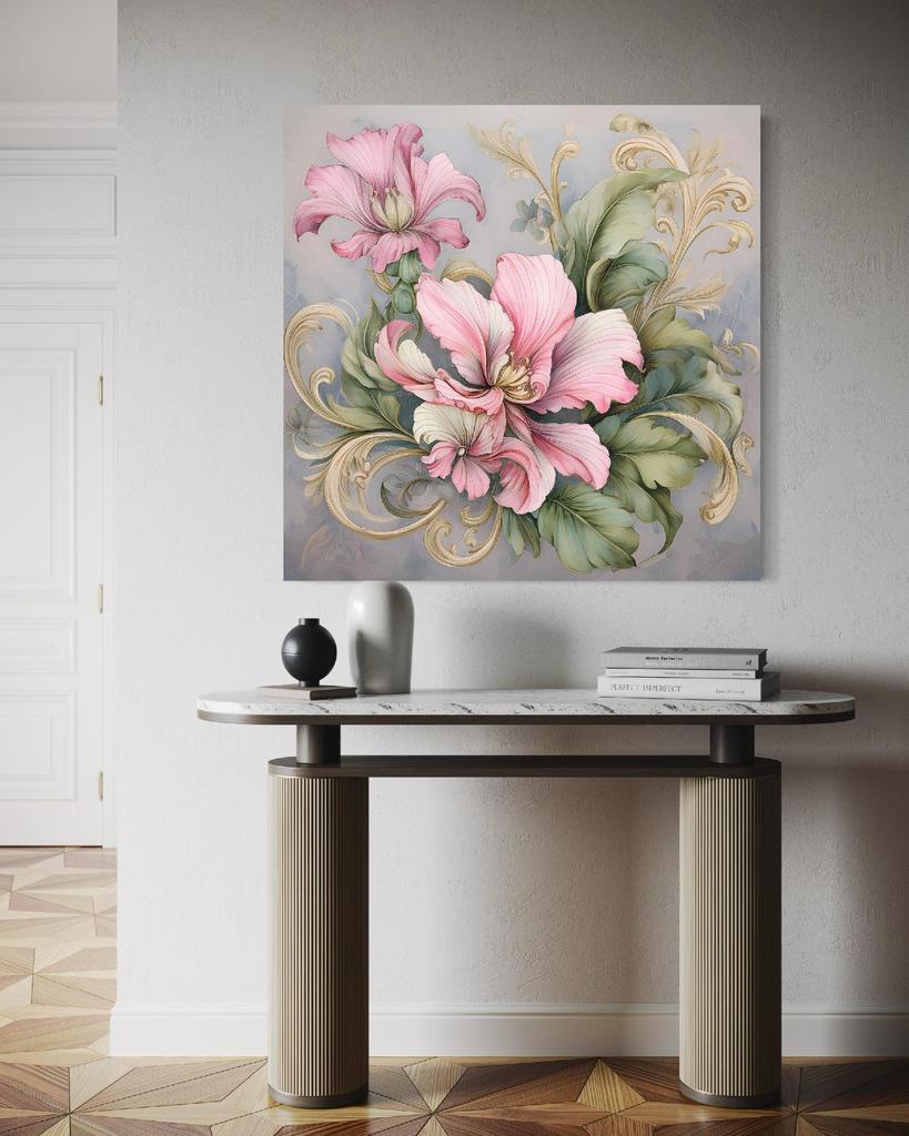 Canvas Print, Shabby Chic Flower