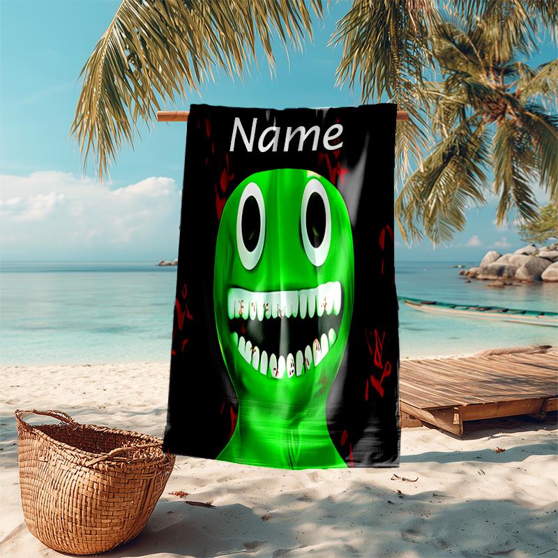 Personalized customized proof beach towel with Garten Of Banban pattern - soft, absorbent,quick-drying,perfect swimming,camping&bathing