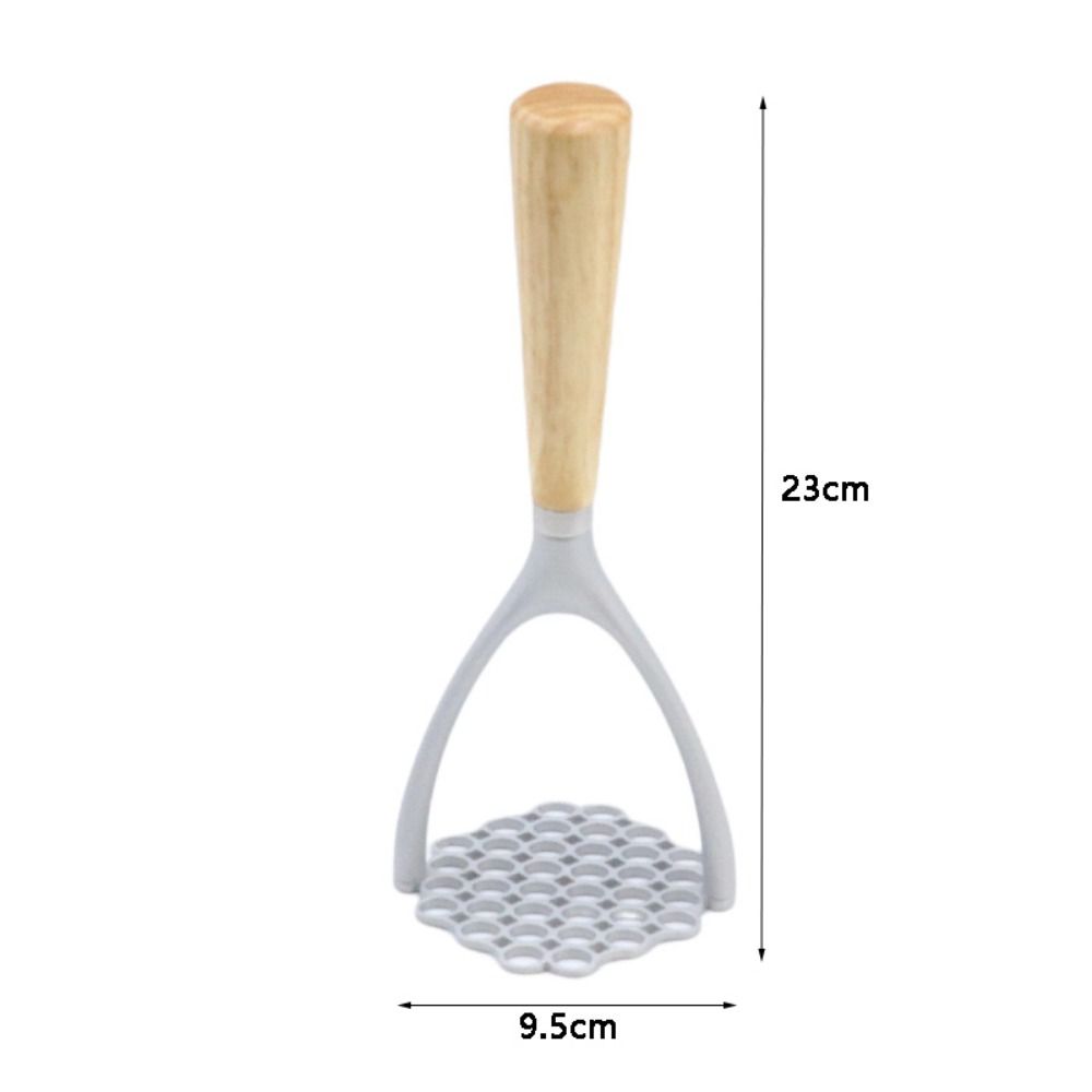 Manual Vegetable Smasher Wooden Handle Garlic Press Kitchen Gadget Potato Masher  Meat