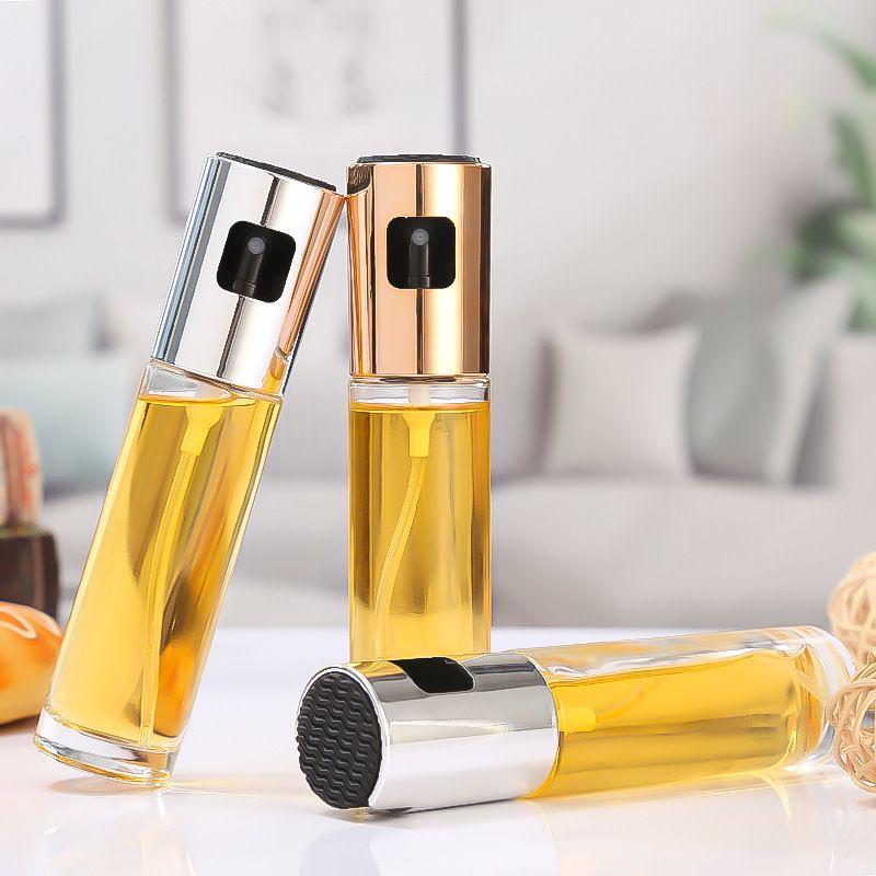 Transparent Glass Olive Oil Sprayer for Kitchen and Barbecue