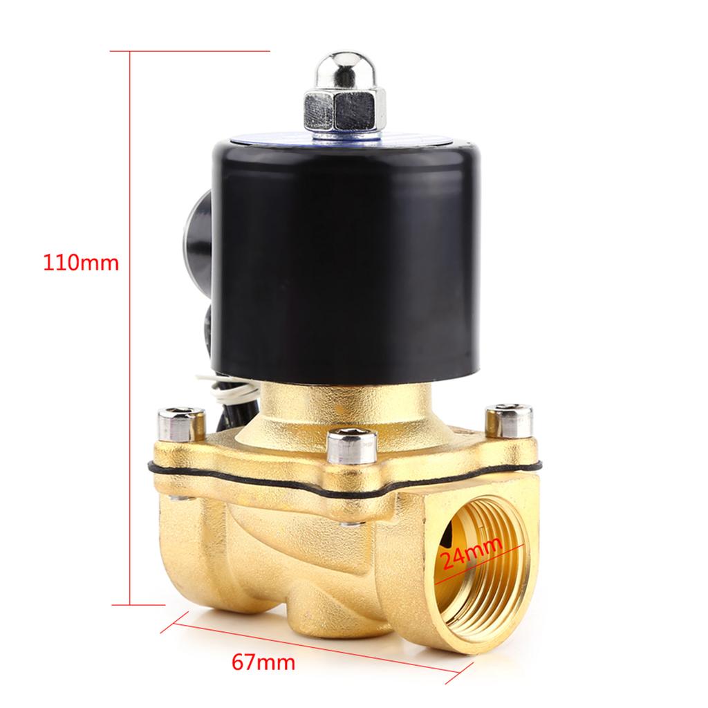 DC24V 3 4 DN20 Normally Close Electric Solenoid Valve for Water Gas Oil