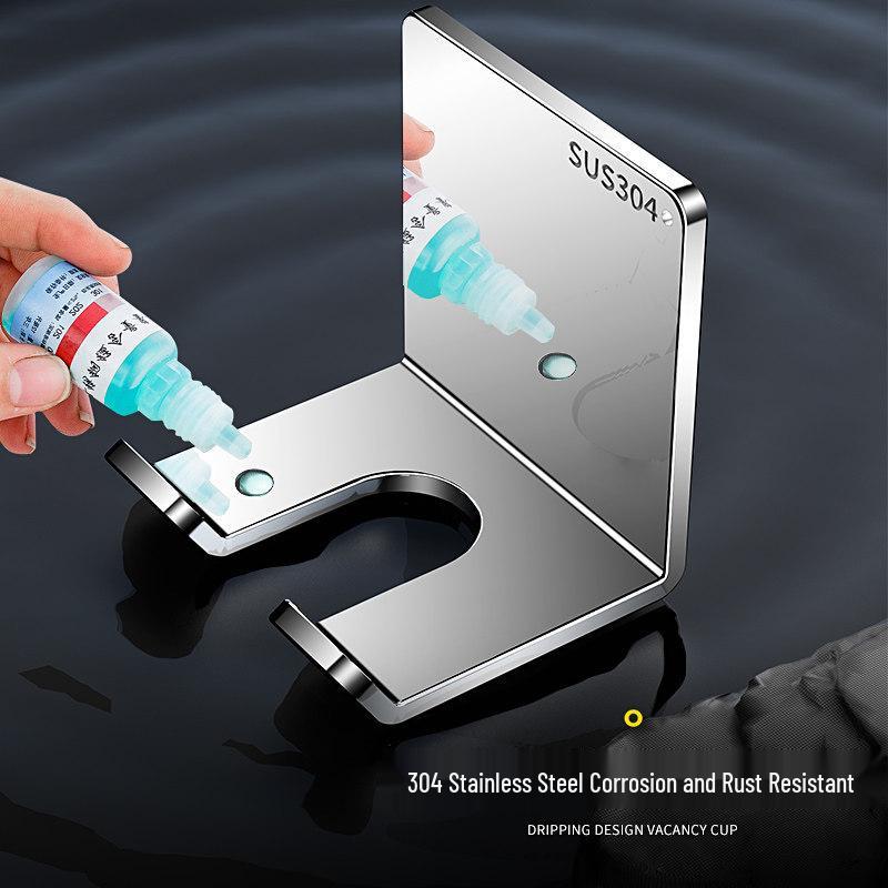 Wall-Mounted Cutting Board Holder with Heavy-Duty Load Bearing, No-Hook Installation