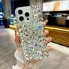 Luxury Glitter Rhinestone Butterfly Case for 17 Pro Max/16/15/14/13/12/11 Full Bling Diamond Cover Funda 15 Pro/14 Pro