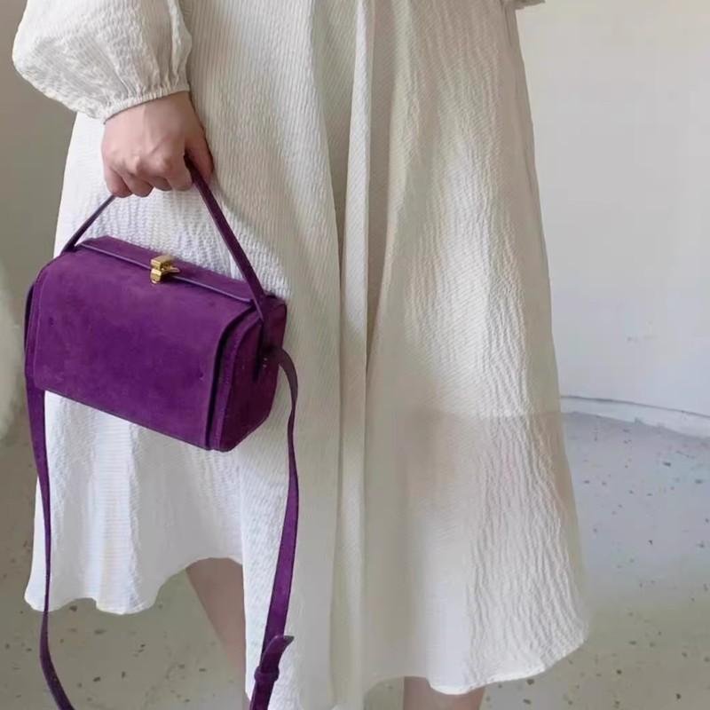 Trendige Hochwertige Strukturierte Kunstwildleder Box Schultertasche Französischer Stil Schickes Schloss Handtasche Damen Schultertasche Frauen Y2K Ästhetik