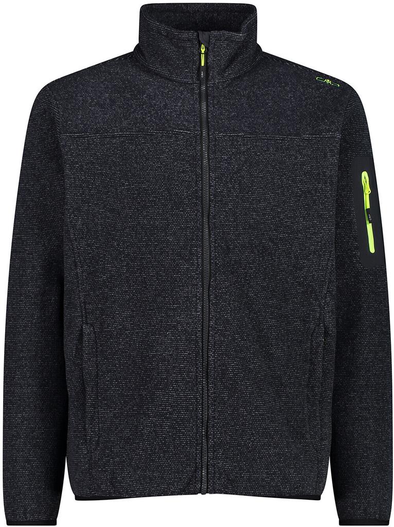 Herrenjacke CMP Fleece Jacquard-Strick-Tech-Jacke (38H2237)