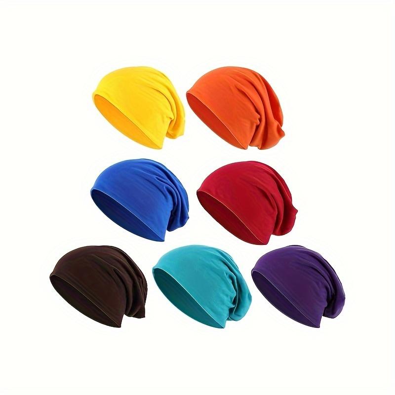 [Stretch Beanie Hat] Lightweight Breathable Unisex Stretch Knit Beanie Hat | Adjustable Fit for Street Dance, Casual Wear, Halloween & Christmas Gifts