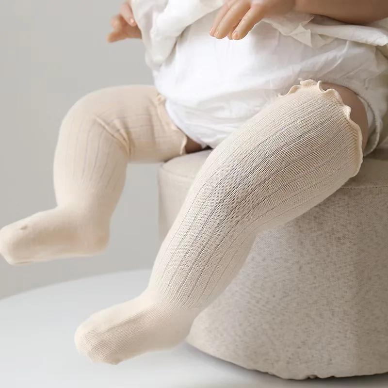 Baby Socks Girl Non Slip Newborn Infant Cute Knee High Socks Children's Mather Kids Princess Cotton long Socks Baby Accessories
