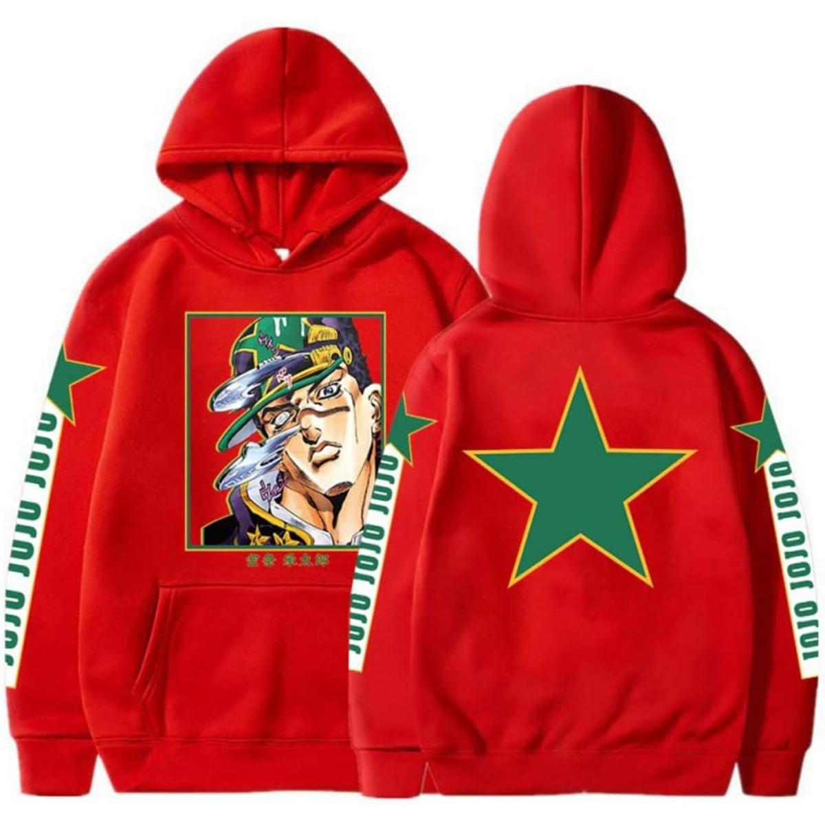 

Trend Spring and Autumn Streets Unisex Kujo Jotaro Hoodie Jonathan Joseph Sweatshirt Pullover JoJo Long Sleeve Anime Hoodie 3XL