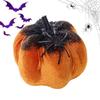 Glitter Pumpkin Decor Halloween Pumpkin Spider Decor 3D Figures Prop Velvet Decoration For Window Table Outside House Offices