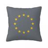 EU Europe European Union European Flag EU Stars Square Pillowcase Cushion Cover Pillow Case Throw Pillow Cover for Home Bedroom