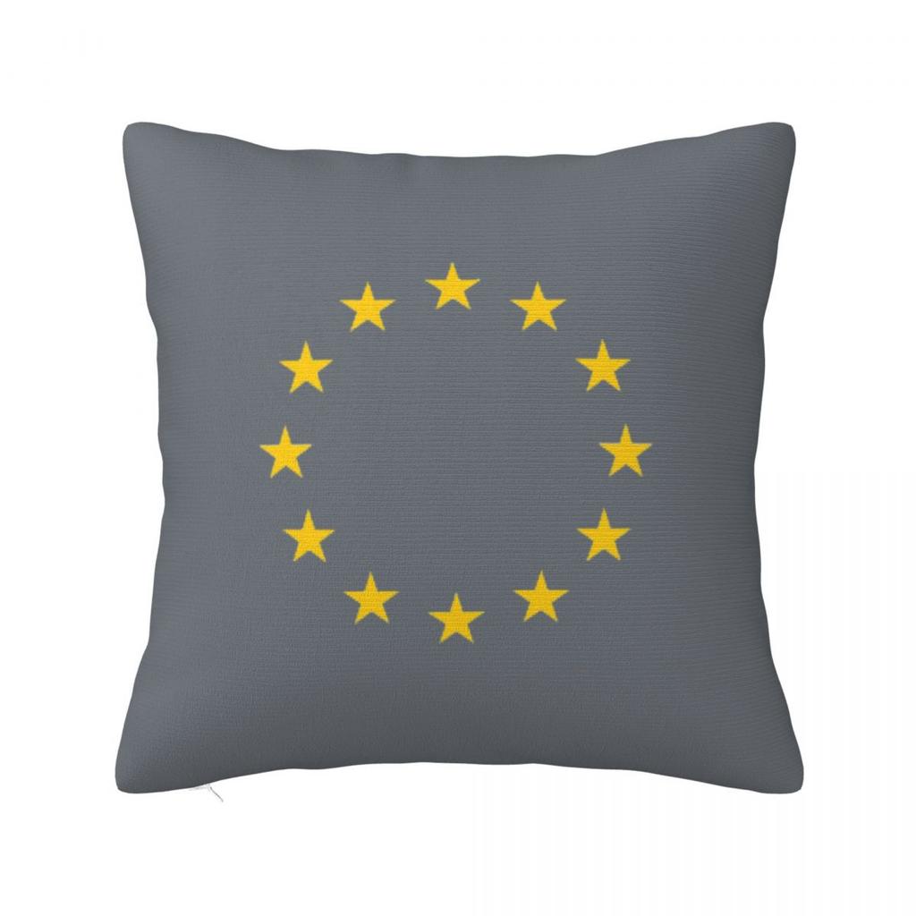 EU Europe European Union European Flag EU Stars Square Pillowcase Cushion Cover Pillow Case Throw Pillow Cover for Home Bedroom