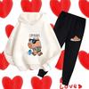 Autumn Winter New Capybara Cartoon Print Outfit Kids Hoodie Set Boys Girls 3-17 Casual Fashion Children's Set Trousers Pant Suit