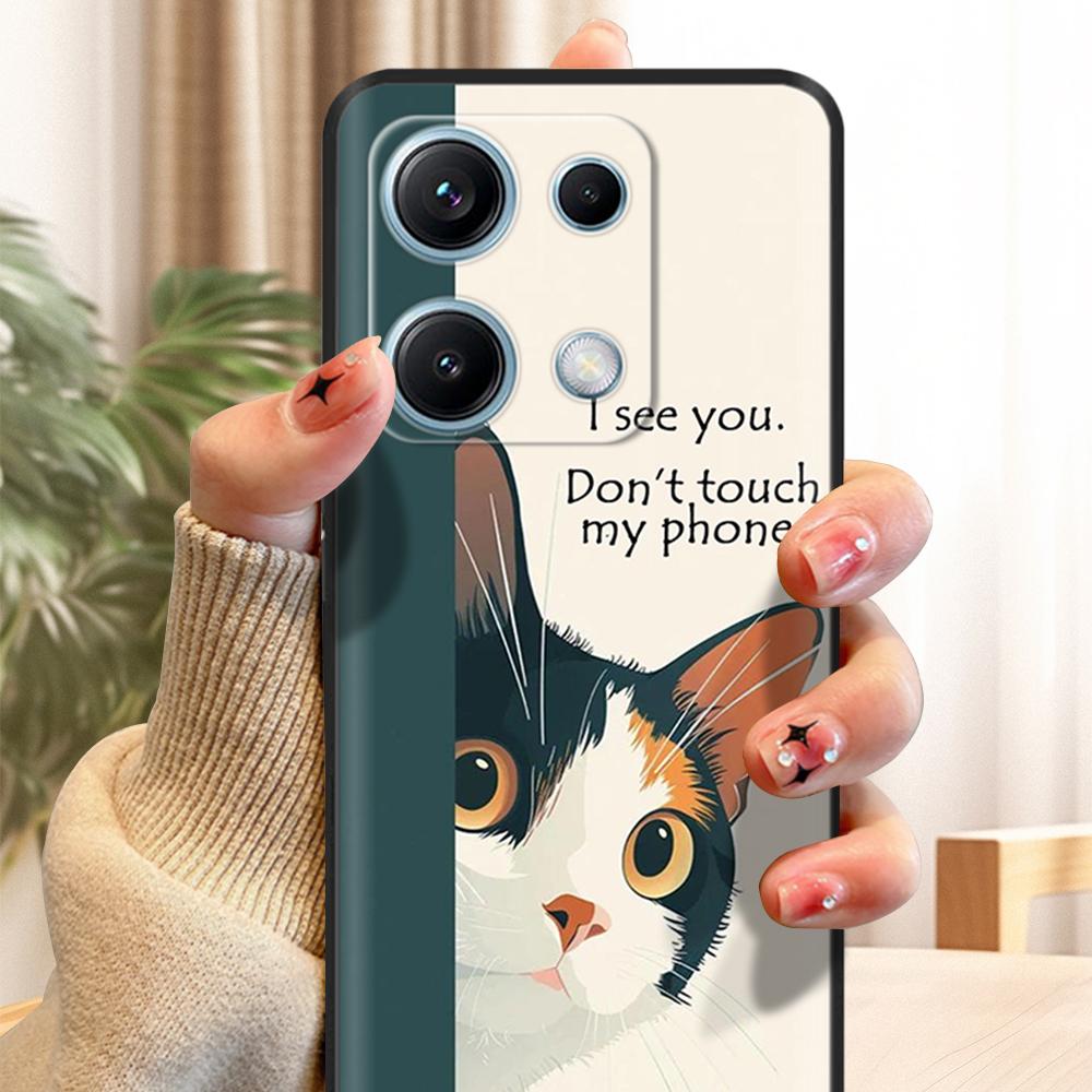 Xiaomi Redmi Note 14s Kılıfı Note14s Çiçekli Telefon Kılıfı Yumuşak İnce TPU Silikon Hafif Kapak Xiaomi Redmi Note 14s İçin