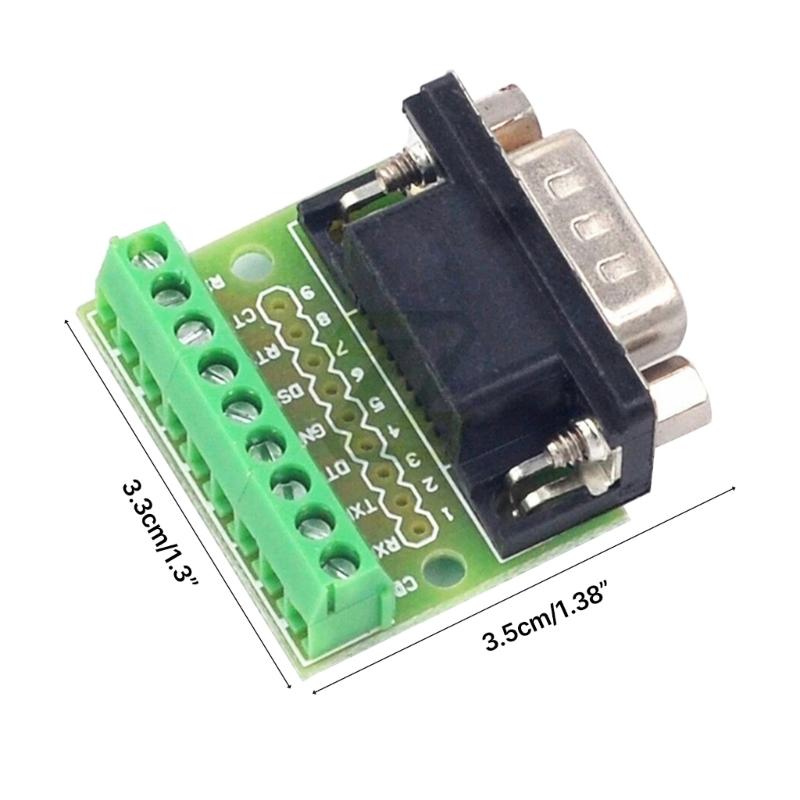 Durability DB9 Male/ Female Connector Industrial Connector Good Conversion Performance Screw Terminal Block Accessory