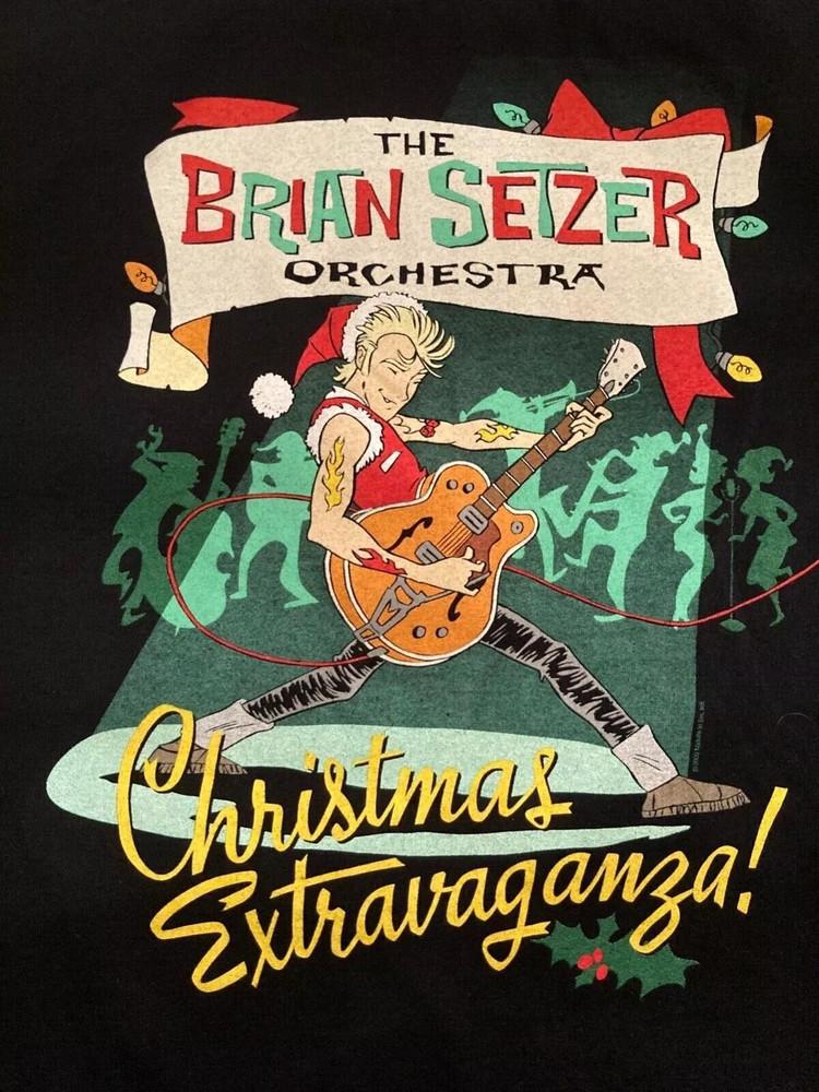 Brian Setzer Orchestra 2005 Christmas Tour T Shirt PNA_012 Unisex T-Shirt XL