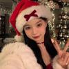 Veselé Vánoce Dekorace Santa Claus čepice Santa Claus Červená plyšová čepice Vánoční čepice Žena/dívky
