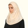 Lightweight Instant Hijab Breathable Full Neck Cover Turban Modest Fashion Sports Headscarf  Women