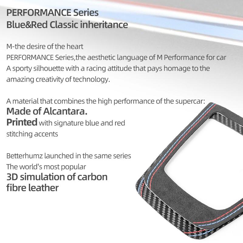 Made of Alcantara For BMW Z4 E89 2009-2016 Gear Shifter Panel Trim Frame Performance Sticker Car Interior Tuning Accessories
