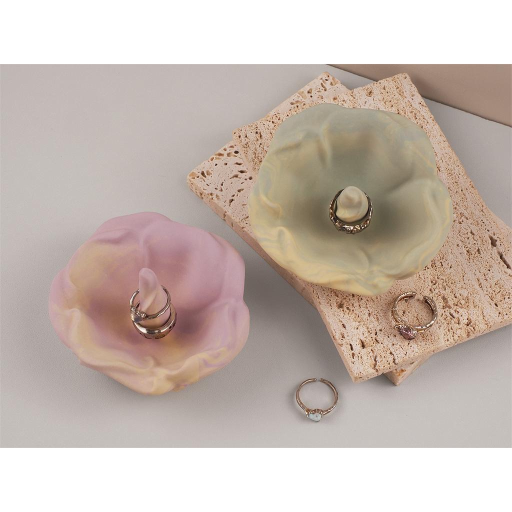 Všestranná silikonová forma s květem růže na výrobu misky Ručně vyráběná forma držáku na prsteny Forma na výrobu šperků z epoxidové pryskyřice