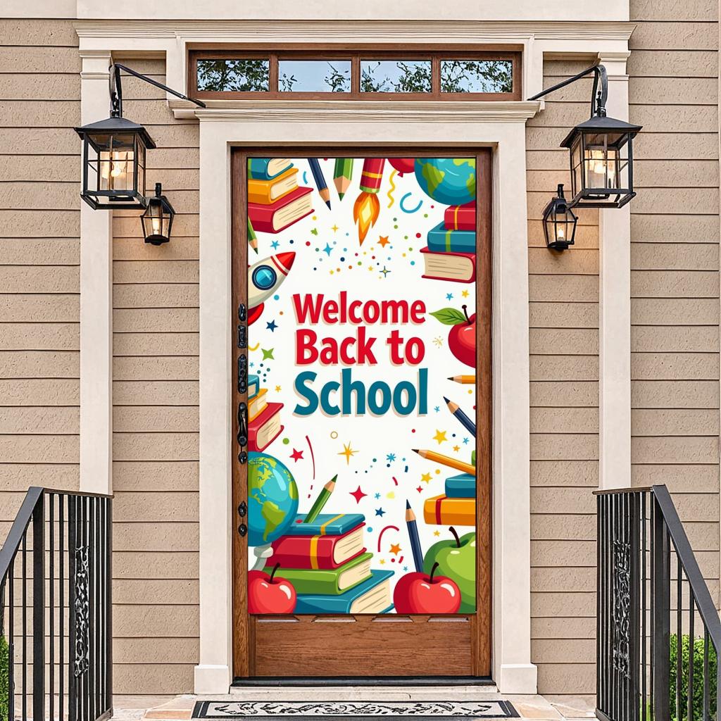 Welcome Back To School Banner School Opening Party Decorations Backdrop Classroom Event Decor Photography Background Props