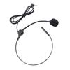 Headset Microphone Adjustable Boom Mic 3.5mm Male Over Ear Wired Clear Sound for Voice Amplifier Teacher Presenter