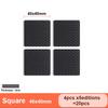 1~16pcs Self-Adhesive Anti-Slip Rubber Pads, Round/Square Chair Leg Protectors, Table Foot Cushions, Anti-Collision Furniture