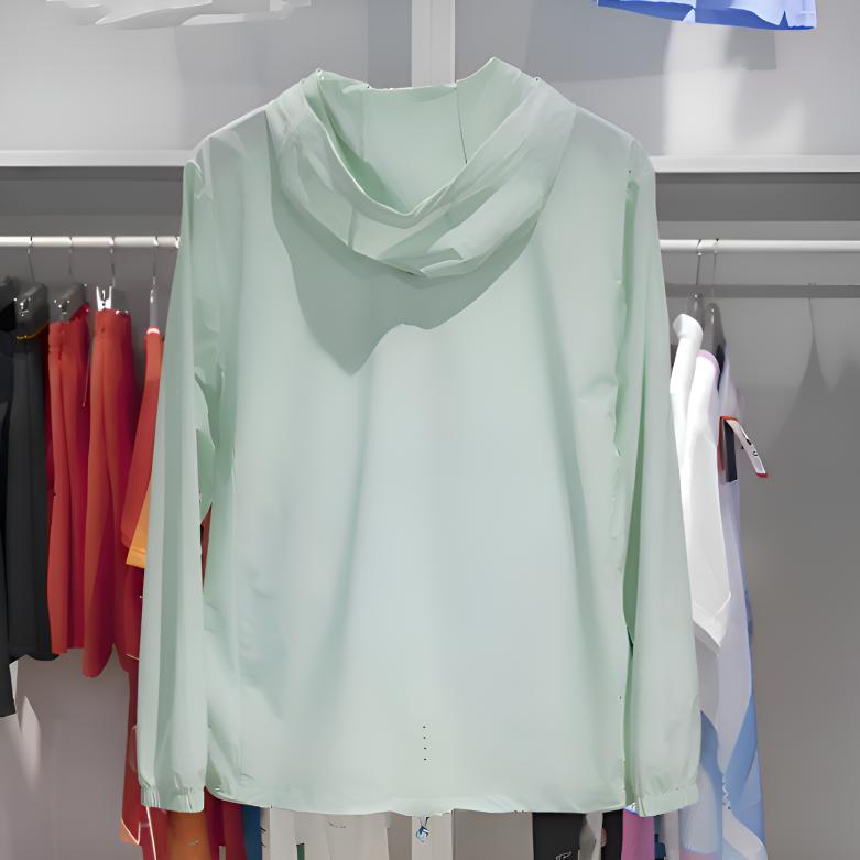 Li-Ning Outdoor Casual Solid Color Breathable Zip-Up Hooded Windbreaker Men Outerwear Fluorescent-Light-Green AFDT185-16