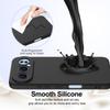 For Honor 500 5G Magnetic Case Anti-Drop Liquid Silicone Phone Cover with Lanyard