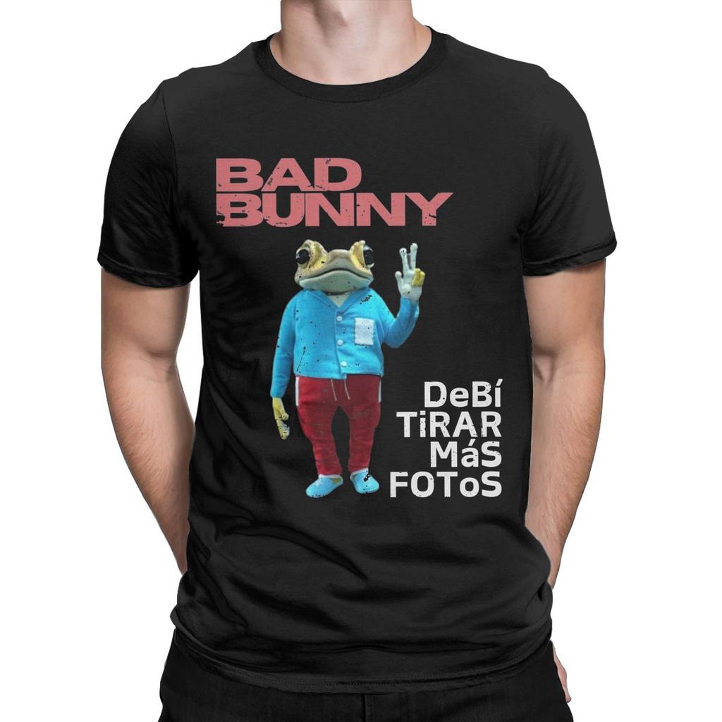Casual BAD BUNNYs DeBi TiRAR MaS FOToS New Album T Shirt Men Women Cotton Tees Shirt Birthday Gift Clothes