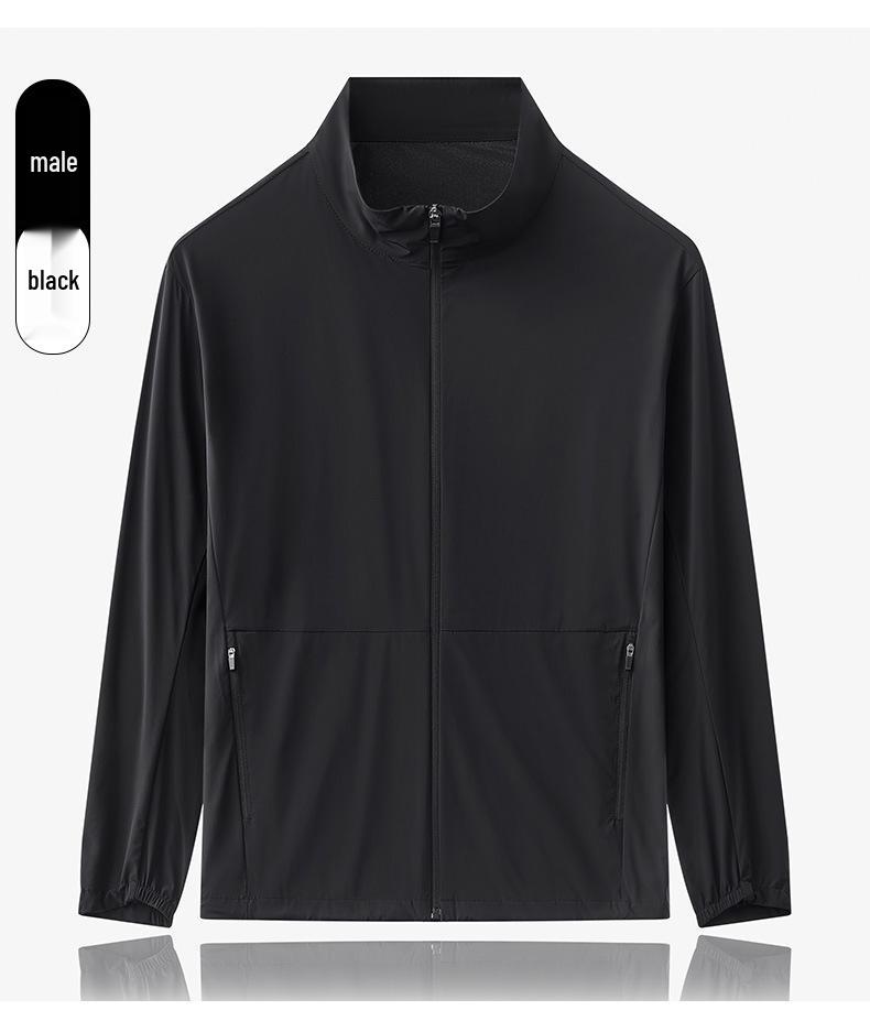 2026 Spring/Autumn Quick-Dry High-Stretch Ice Silk Fashionable Sun Protection Jacket for Men