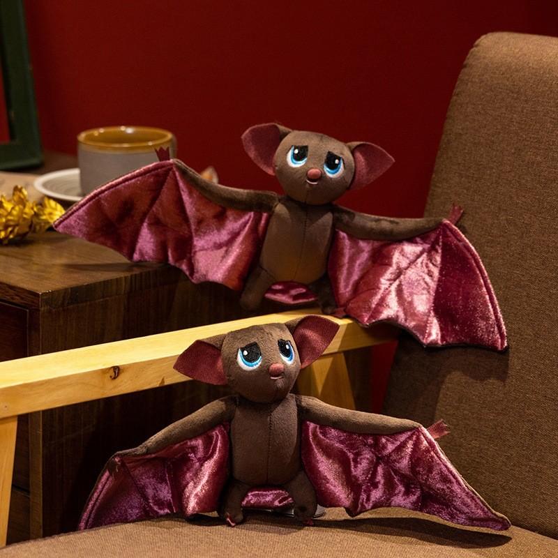 Cartoon Purple Cute Bat Plush Toy For Christmas And Halloween Decoration