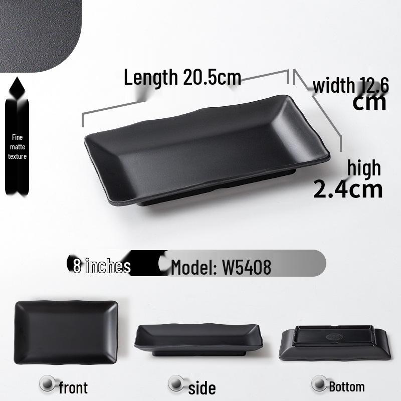 A5 Melamine Rectangular BBQ & Hot Pot Side Dish Plate
