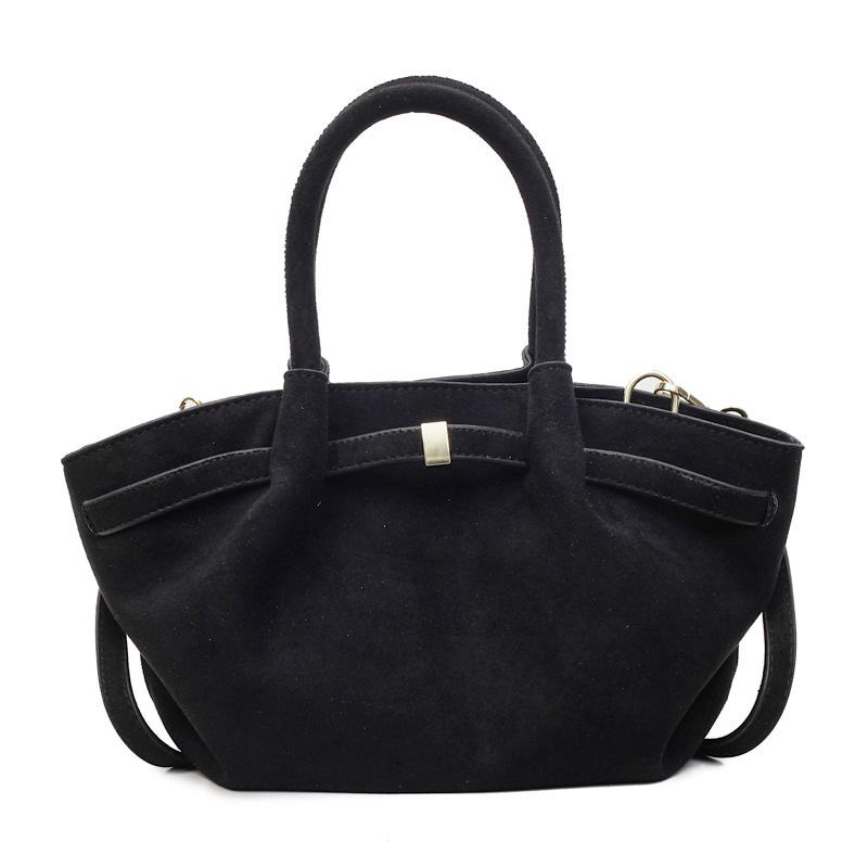 Женская роскошная плиссированная сумка Осень 2025 - Большая вместимость, Матовая текстура One Size чёрный