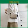 Trendy Street Style Small Square Bag Soft Woven Fabric Crossbody Handbag
