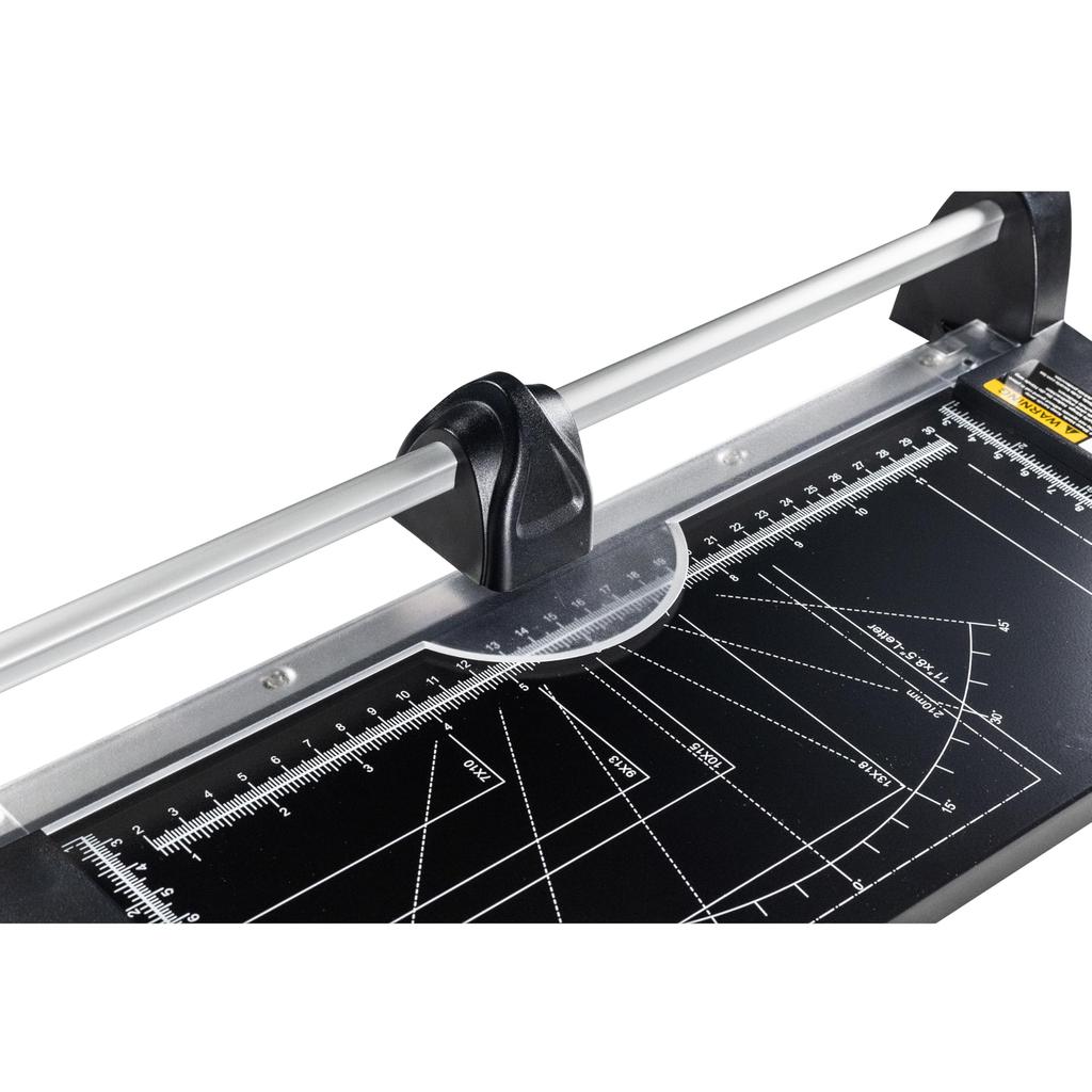 Lightweight Mini Paper Paper Trimmer for Cutting and with A4 Compatible HFS(R) Cutter, Photos, Cards, Labels, Coupons, Ruler, Black,