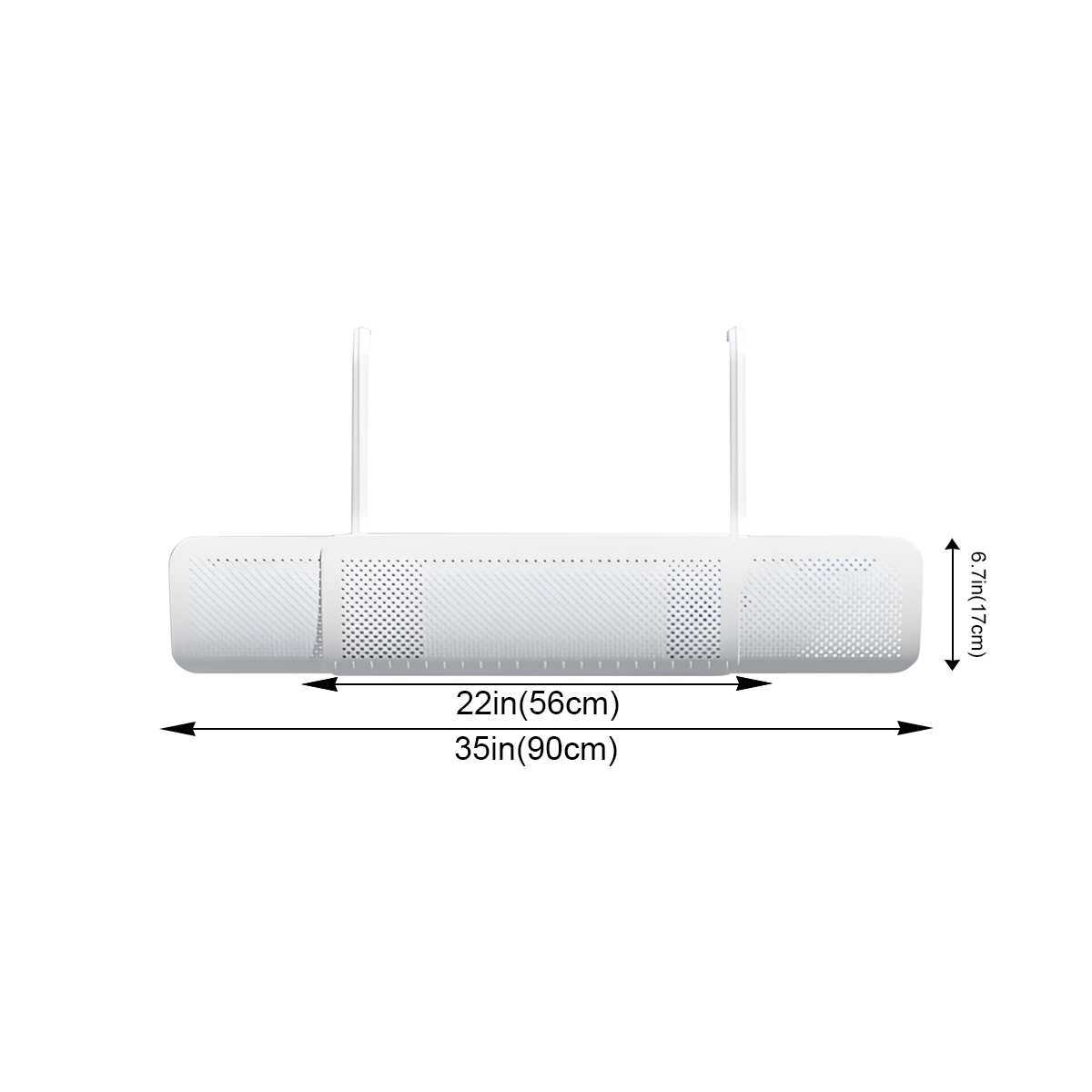 

Wall-Mounted Air Outlet Baffle Anti-Direct Blowing Wind Deflector Hanging Conditioning Guide Cover Universal windproof