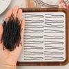 Pince à Cheveux Ondulée en Forme de U de 5/6/7cm Épingle à Cheveux Barrette Pince de Salon Épingles à Cheveux en Métal Noir Bricolage Coiffure de Mariée Accessoires pour Cheveux Femme