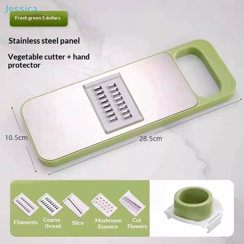 Multifunctional Stainless Steel Vegetable Cutter Adjustable Blade Cutting Tool for Slicing/Shredding (Quick Kitchen Prep)