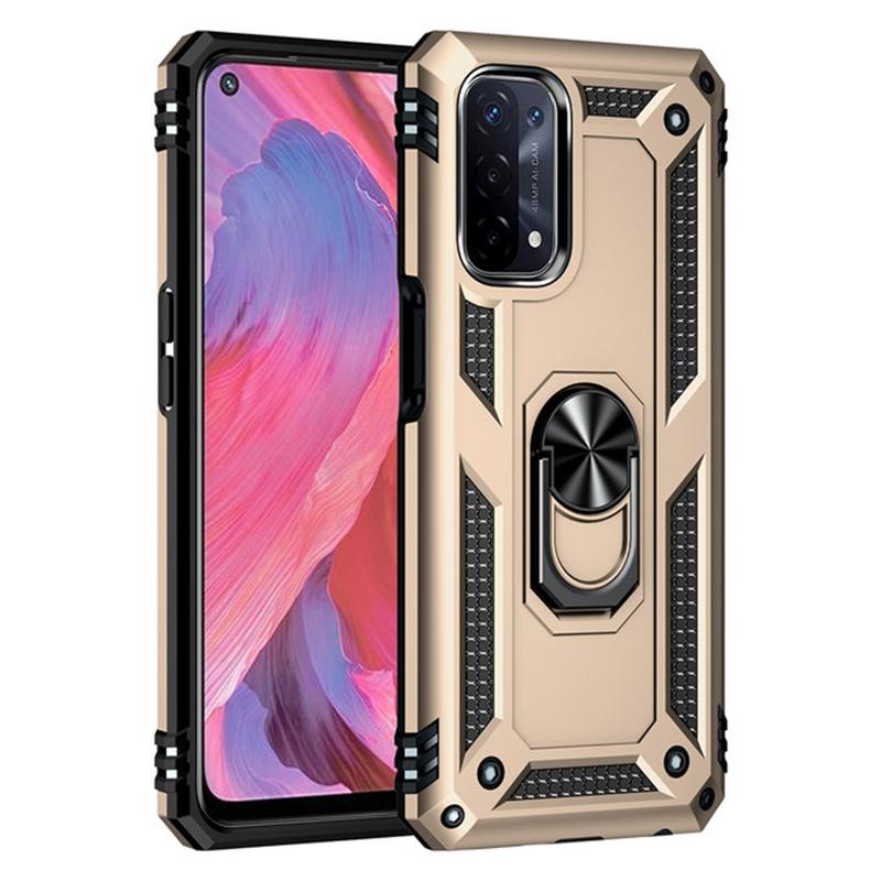Armor Shockproof Ring Stand Case For  OPPO Realme C21Y C21 C25Y A54 A74 A94 A53 A53S A32 A93 A55 A36 A76 A9 A52 A72 4G 5G Silicone Hard Back Cover