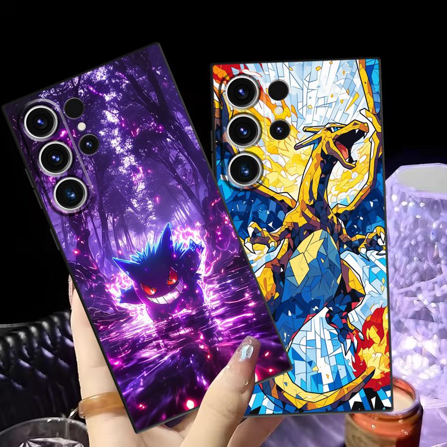 Anime Pokemon Gengar Case for Samsung Galaxy S26 S24 Plus S10 S9 S23 S21 FE S20 S25 Ultra Note 20 Ultra 8 9 10 Funda Phone Cover