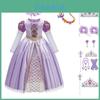 Vestido de Princesa Infantil Com Laço de Borboleta Roupa Perfeita Para Cosplay e Apresentações de Crianças