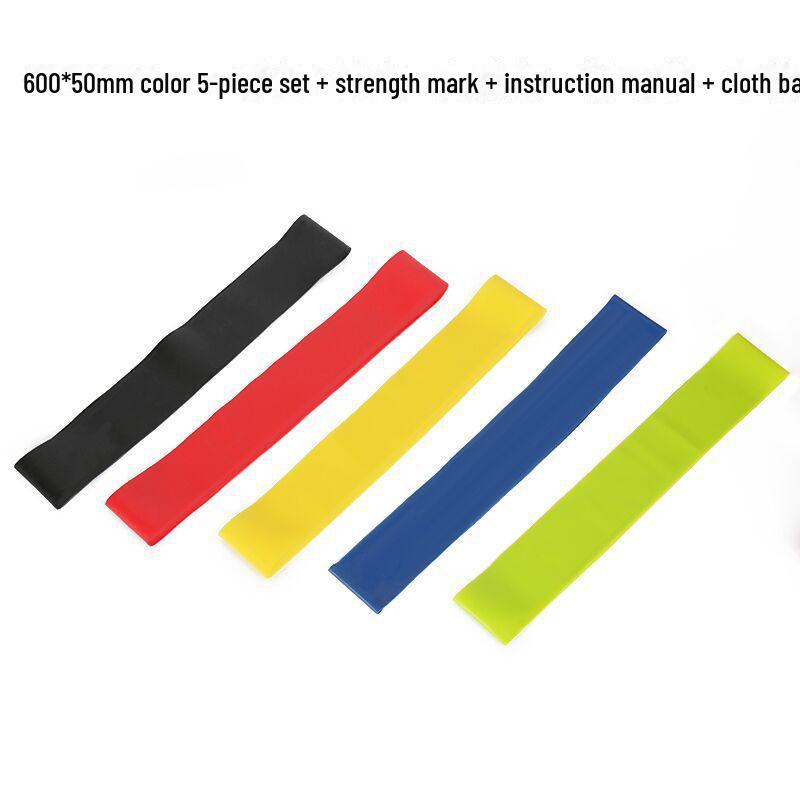 Silicone Yoga and Fitness Resistance Band for Squats and Rehabilitation.