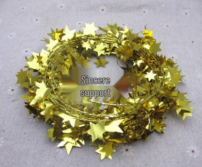 7.5m Five-Pointed Star PVC Color Ribbon Strips for DIY Craft and Festival Decoration