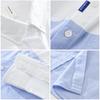 Langarmhemd für Herren im koreanischen Stil Frühling/Herbst Reine Baumwolle Lässige Oberteile Neue Mode Herrenbekleidung Patchworkhemd Jugend