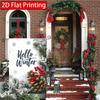 2D Flat - 2D Flat - 2D Flat, 1pc Cozy Winter Scene (1) 2D Flat Printing, Double-Sided Garden Flag, Family Courtyard Lawn Decoration, Outdoor Decoratio