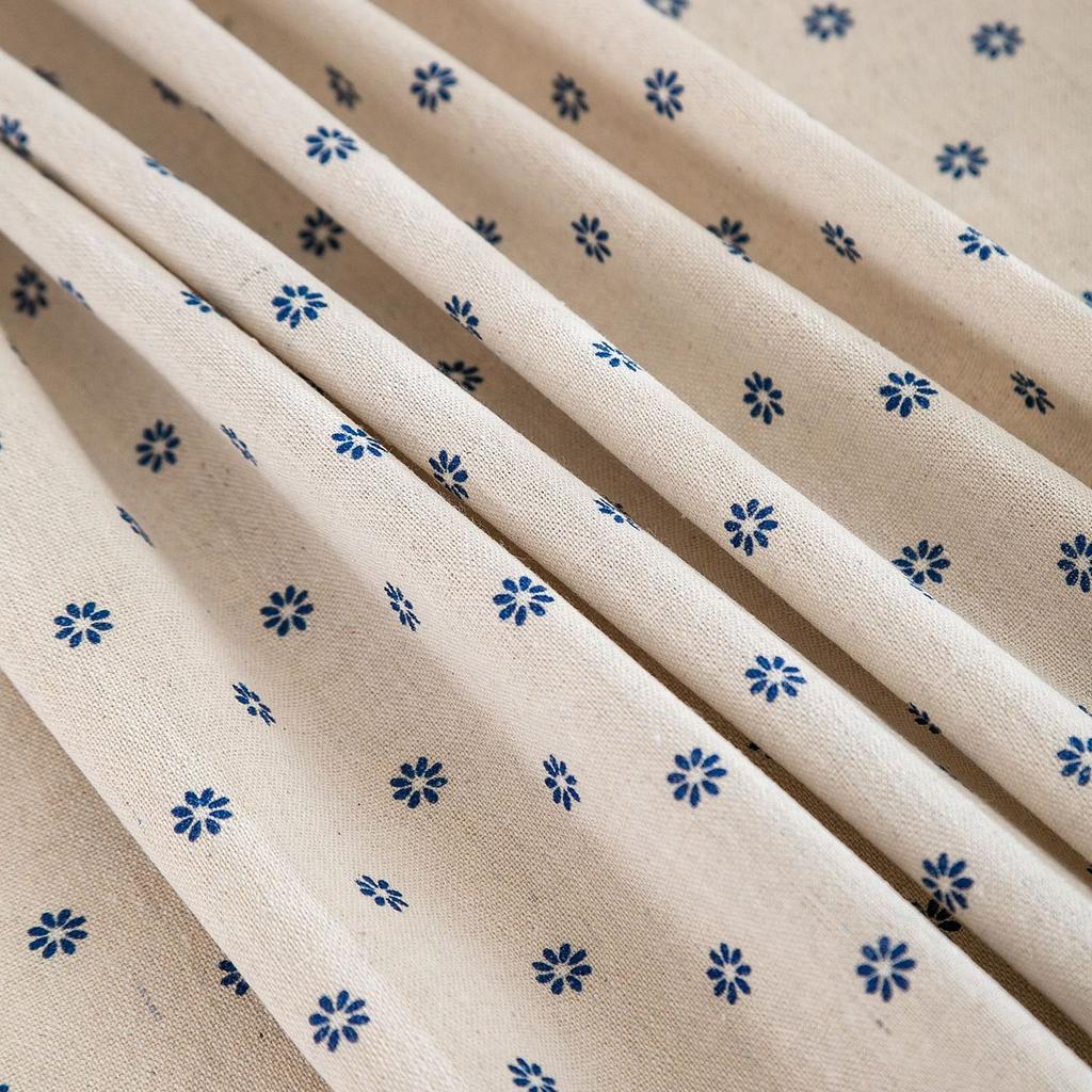 Cloth Cotton Table Linen Round Tablecloth With Tassel Dustproof Floret Circular Table Cover For Kitchen Dinning Tabletop Decor
