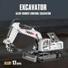 Non-Toxic Rc Car 17Ch Remote Control Construction Excavator Vehicle Children'S Wireless Crawler Multifunctional Trcuk Toys For Children Gifts